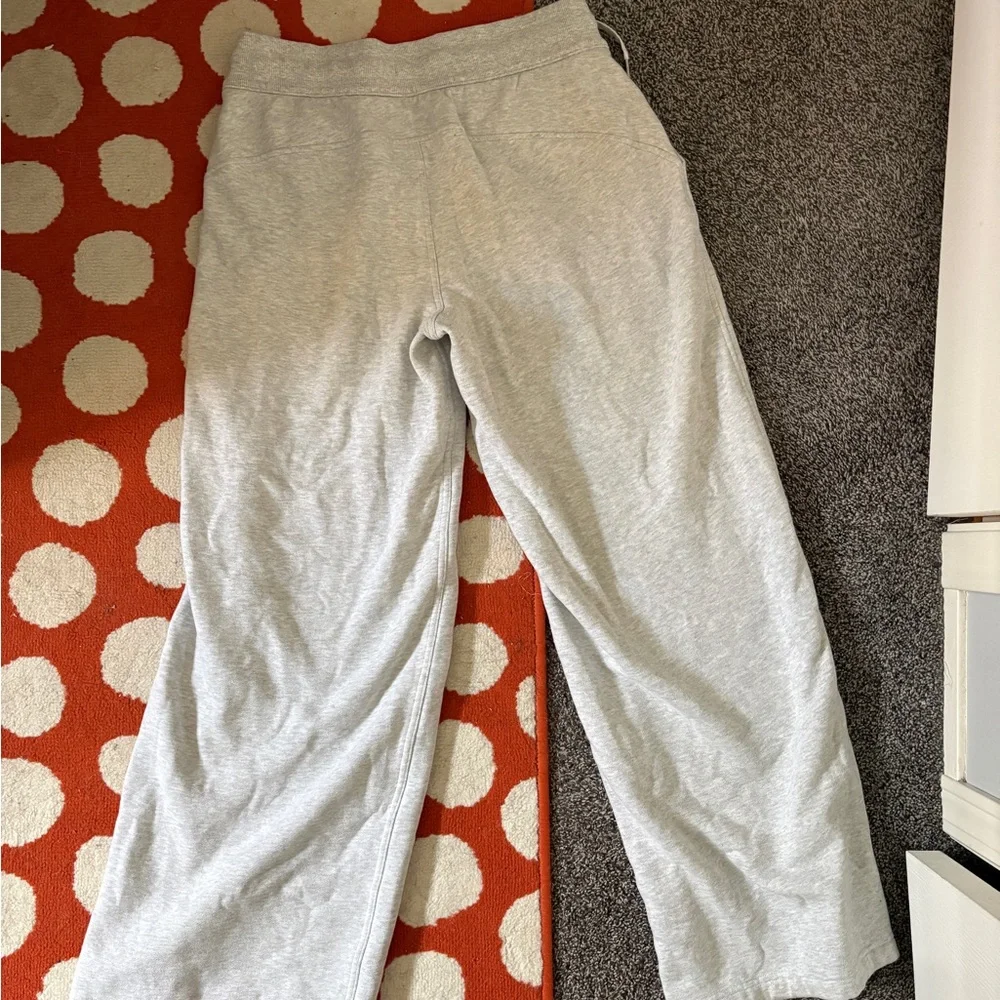 Lululemon Wide Leg Grey Sweatpants - Picture 2 of 4